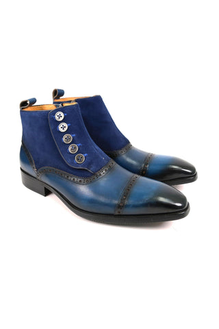 Carrucci KB503-20SC Suede / Calf-Skin Leather Ankle Boot (CAR1010)-AmbrogioShoes