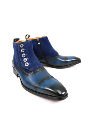 Carrucci KB503-20SC Suede / Calf-Skin Leather Ankle Boot (CAR1010)-AmbrogioShoes