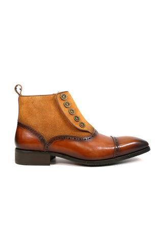 Carrucci KB503-20SC Suede / Calf-Skin Leather Ankle Boot (CAR1010)-AmbrogioShoes