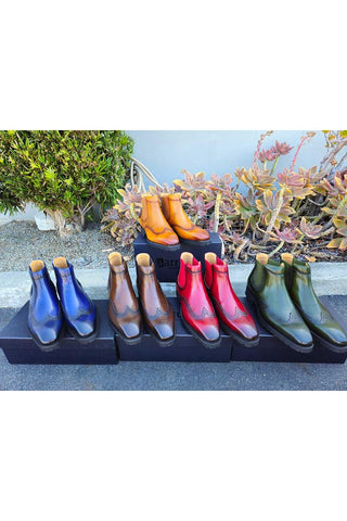 Carrucci KB515-13 Leather Chelsea Boot