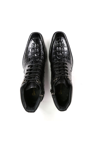 Carrucci KB516-50 Alligator Print Rugged Ankle Boot (CAR1016)-AmbrogioShoes