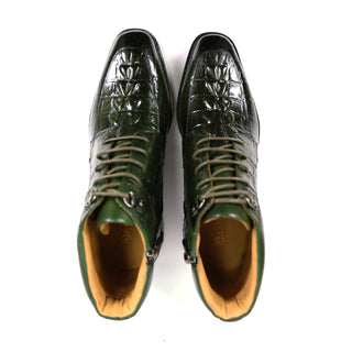 Carrucci KB516-50 Men's Shoes Alligator Print Rugged Ankle Boot (CAR1016)-AmbrogioShoes