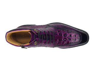 Carrucci KB516-50 Men's Shoes Alligator Print Rugged Ankle Boot (CAR1017)-AmbrogioShoes