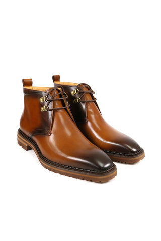 Carrucci KB516-51 Calf-Skin Leather Chukka Boot (CAR1021)-AmbrogioShoes
