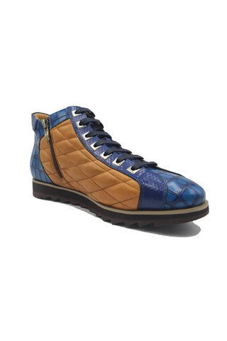 Carrucci KB626-13E Embossed Leather Sneaker
