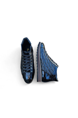 Carrucci KB626-13E Embossed Leather Sneaker