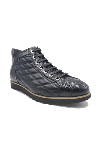 Carrucci KB626-13E Embossed Leather Sneaker