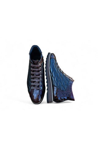 Carrucci KB626-13E Embossed Leather Sneaker