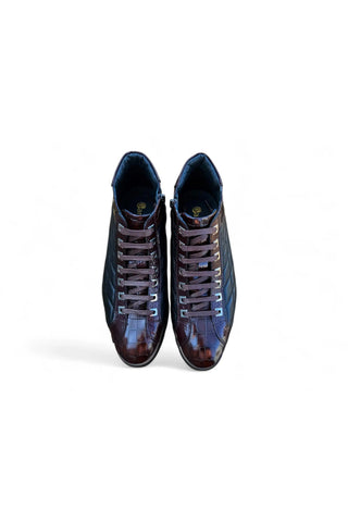 Carrucci KB626-13E Embossed Leather Sneaker