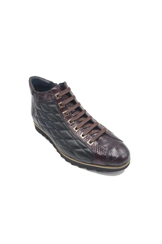 Carrucci KB626-13E Embossed Leather Sneaker