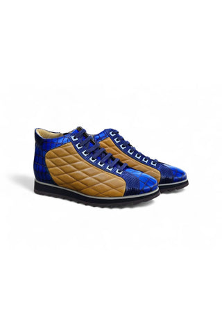 Carrucci KB626-13E Embossed Leather Sneaker