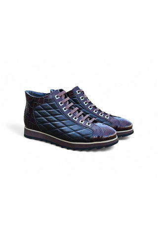 Carrucci KB626-13E Embossed Leather Sneaker