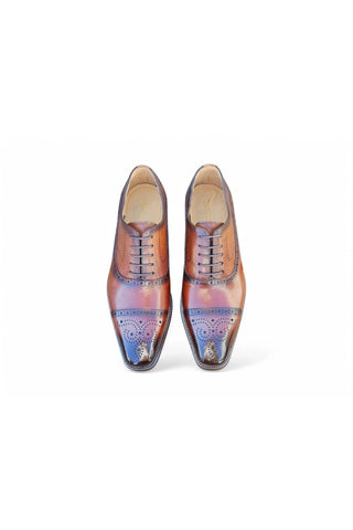 Carrucci KL903-06 Leather Oxford-AmbrogioShoes