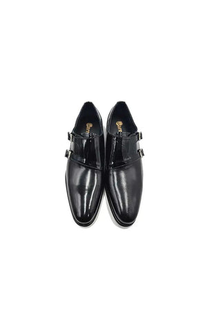 Carrucci KS099-3003 Leather Double Monk-Strap-AmbrogioShoes