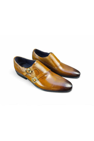 Carrucci KS099-3003 Leather Double Monk-Strap-AmbrogioShoes