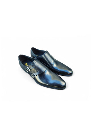Carrucci KS099-3003 Leather Double Monk-Strap-AmbrogioShoes