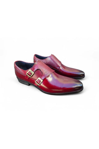 Carrucci KS099-3003 Leather Double Monk-Strap-AmbrogioShoes