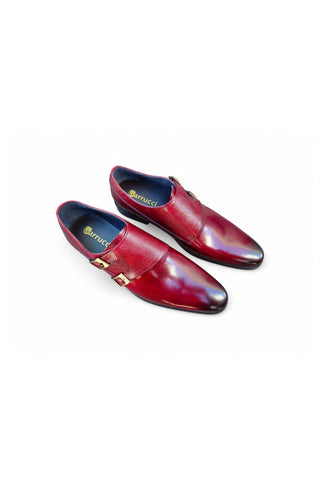 Carrucci KS099-3003 Leather Double Monk-Strap-AmbrogioShoes