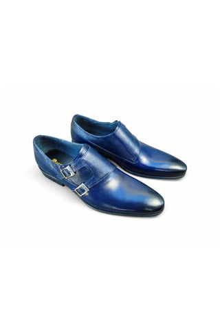 Carrucci KS099-3003 Leather Double Monk-Strap-AmbrogioShoes