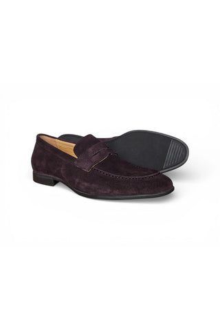 Carrucci KS223-07S Suede Penny Loafer-AmbrogioShoes