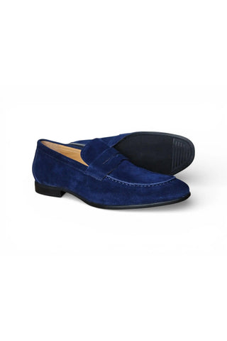 Carrucci KS223-07S Suede Penny Loafer-AmbrogioShoes