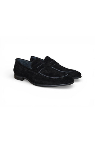 Carrucci KS223-07S Suede Penny Loafer-AmbrogioShoes