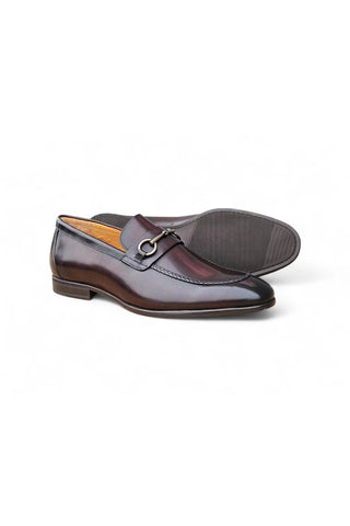 Carrucci KS223-12 Leather Horse-Bit Loafer-AmbrogioShoes