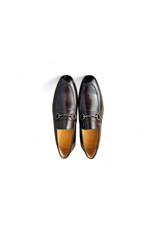 Carrucci KS223-12 Leather Horse-Bit Loafer-AmbrogioShoes