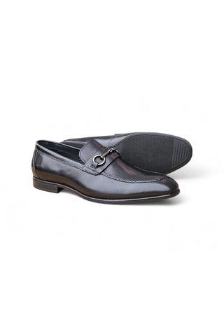 Carrucci KS223-12 Leather Horse-Bit Loafer-AmbrogioShoes