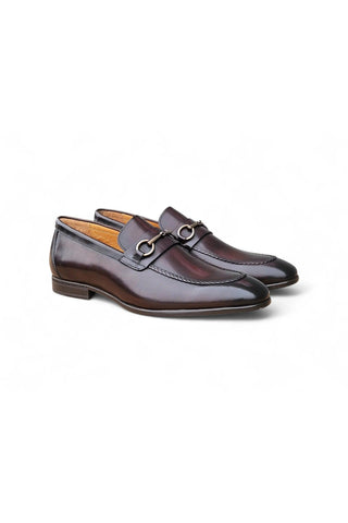 Carrucci KS223-12 Leather Horse-Bit Loafer-AmbrogioShoes