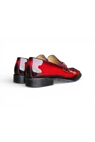 Carrucci KS303-01P Patent Leather Horse-Bit Loafer-AmbrogioShoes