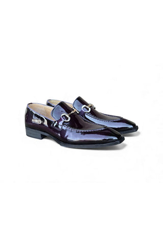 Carrucci KS303-01P Patent Leather Horse-Bit Loafer-AmbrogioShoes