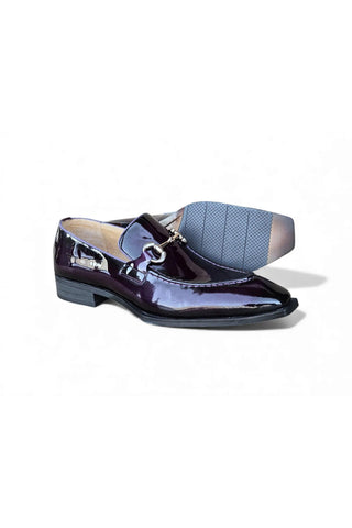 Carrucci KS303-01P Patent Leather Horse-Bit Loafer-AmbrogioShoes