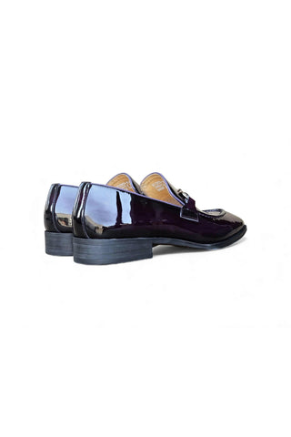 Carrucci KS303-01P Patent Leather Horse-Bit Loafer-AmbrogioShoes
