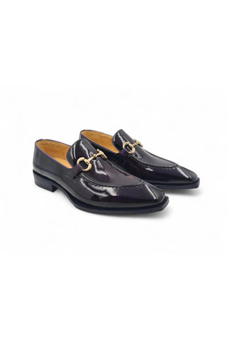 Carrucci KS303-01P Patent Leather Horse-Bit Loafer-AmbrogioShoes
