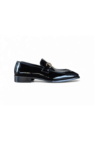 Carrucci KS303-01P Patent Leather Horse-Bit Loafer-AmbrogioShoes