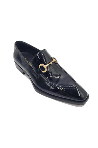 Carrucci KS303-01P Patent Leather Horse-Bit Loafer-AmbrogioShoes