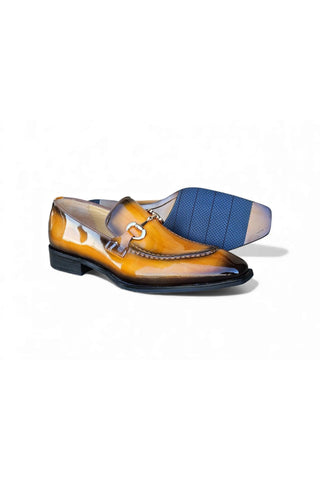Carrucci KS303-01P Patent Leather Horse-Bit Loafer-AmbrogioShoes