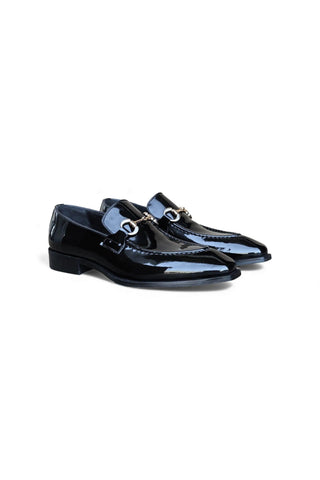 Carrucci KS303-01P Patent Leather Horse-Bit Loafer-AmbrogioShoes