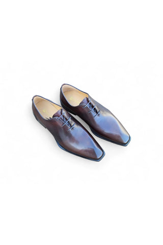 Carrucci KS303-03 Leather Whole-Cut Oxford-AmbrogioShoes