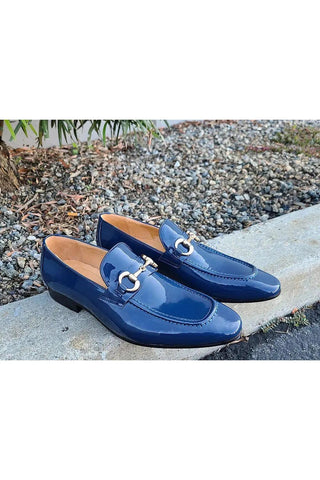Carrucci KS308-101P Patent Horse Bit Loafer-AmbrogioShoes