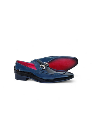 Carrucci KS308-101P Patent Horse Bit Loafer-AmbrogioShoes