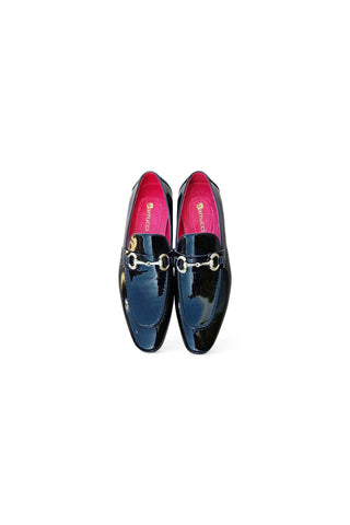 Carrucci KS308-101P Patent Horse Bit Loafer-AmbrogioShoes