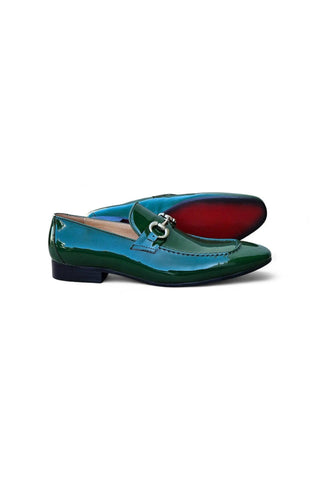 Carrucci KS308-101P Patent Horse Bit Loafer-AmbrogioShoes