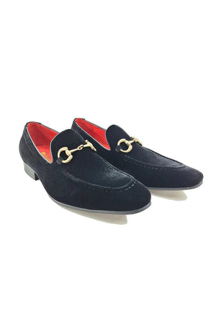 Carrucci KS308-101V Suede Horse-Bit Loafer-AmbrogioShoes