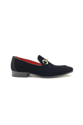 Carrucci KS308-101V Suede Horse-Bit Loafer-AmbrogioShoes