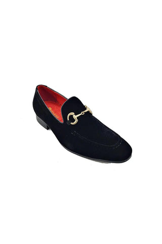 Carrucci KS308-101V Suede Horse-Bit Loafer-AmbrogioShoes