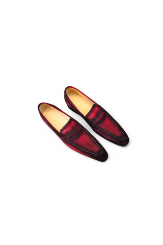 Carrucci KS478-118S Suede Penny Loafer