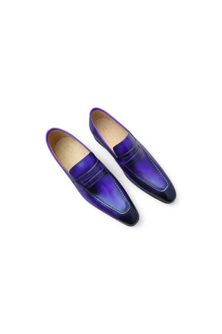 Carrucci KS478-503 Leather Penny Loafer-AmbrogioShoes