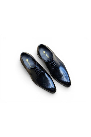 Carrucci KS479-04 Leather Derby-AmbrogioShoes
